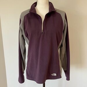The North Face quarter zip in a size large